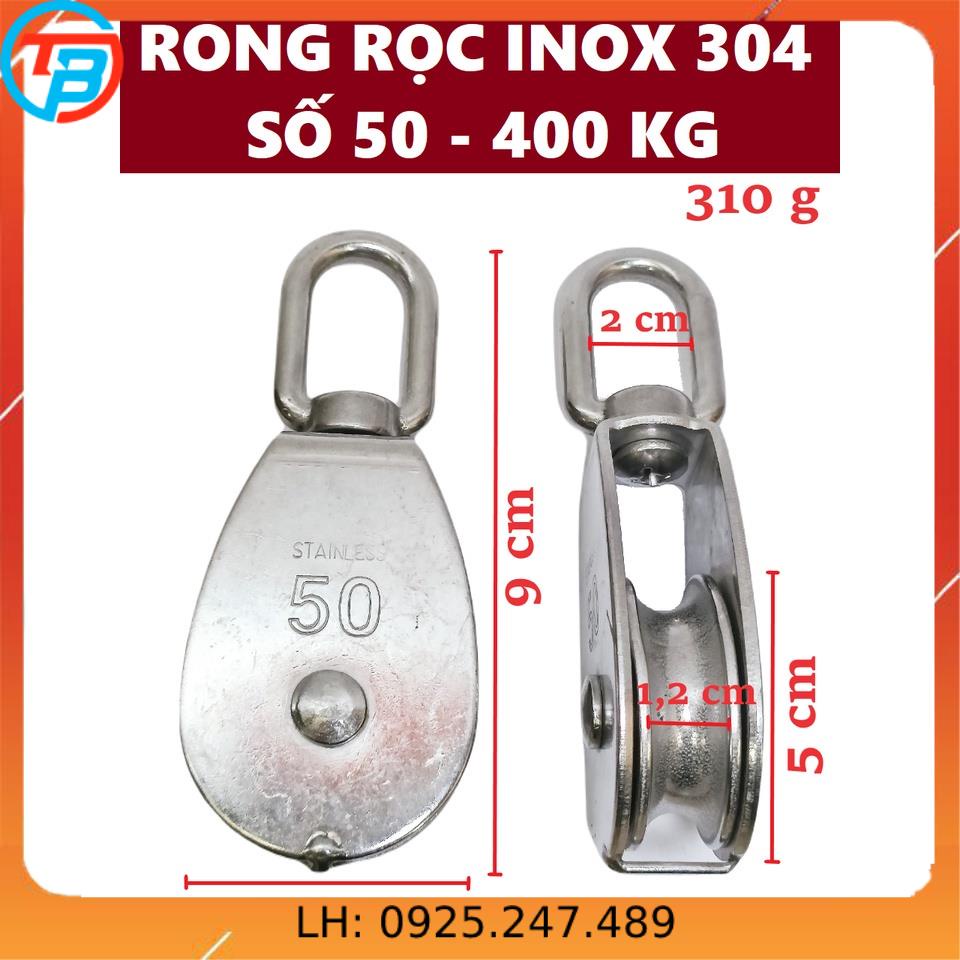 Ròng rọc INOX 304 số 50 CÁP THÉP Thái Bình VinàN