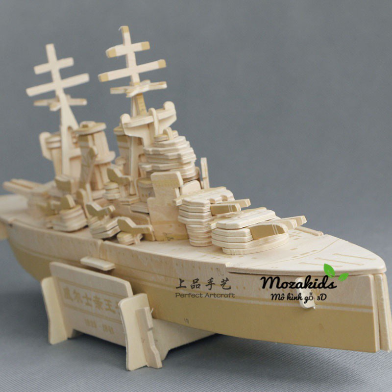 Đồ chơi lắp ráp gỗ 3D Mô hình CHIẾN HẠM HMS PRINCE OF WALES