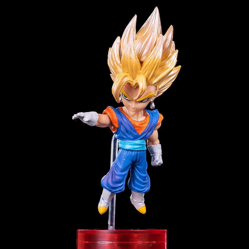 Goods in stock shipped on the same day seven Dragon Ball Super Saiyan muscle monkey rice beijite muscle trance Q version doll hand-made