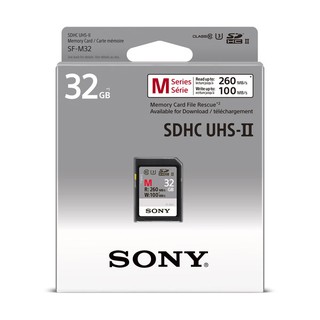 Thẻ nhớ Sony 32GB 260 MB/s M Series UHS-II SDHC (U3) (Chính Hãng) - Bảo hành 12 tháng toàn quốc