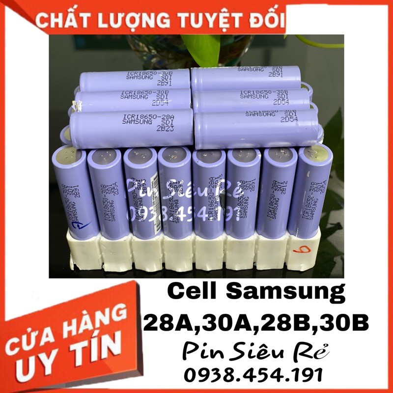 Cell pin Samsung 18650 28A 30A 30B