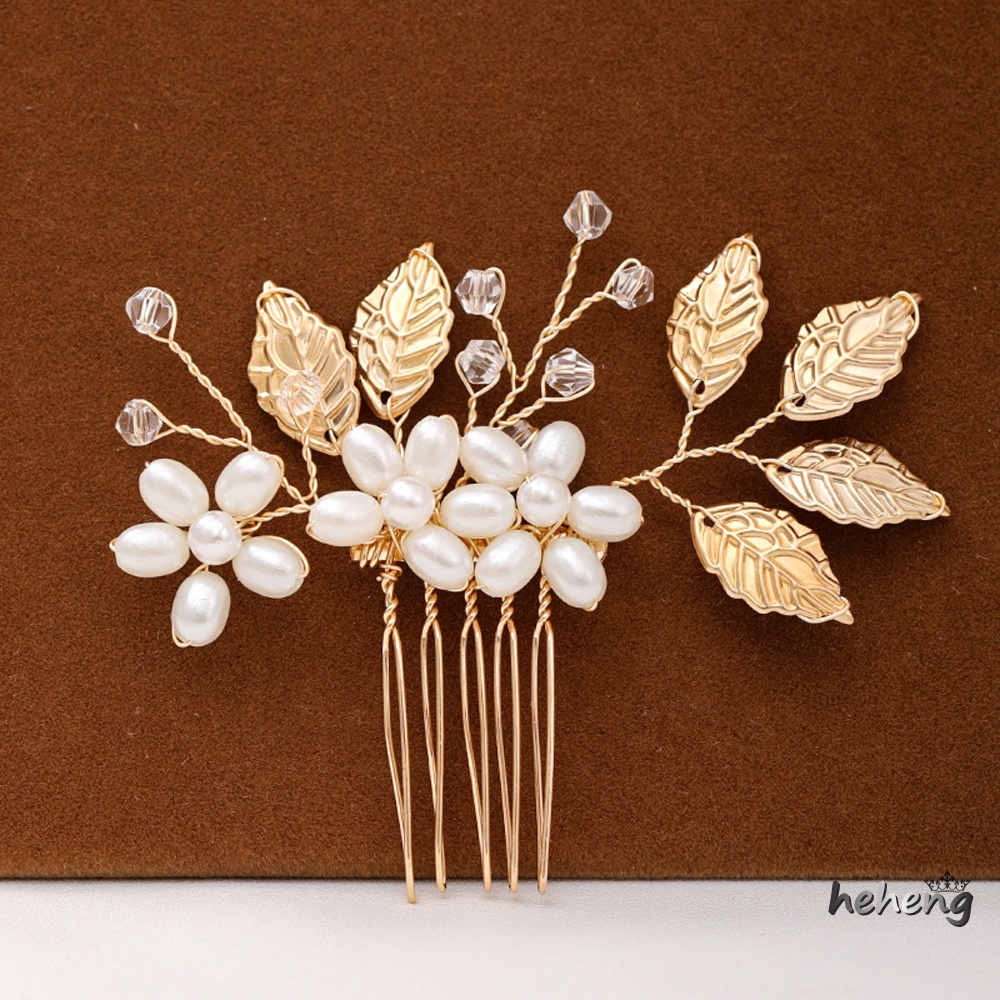 Set 2 Lược Cài Tóc 5 Răng Ngọc Trai Nhiều Màu Sắc Dùng Để Trang Trí Tiệc Sinh Nhật / Sân Khấu
