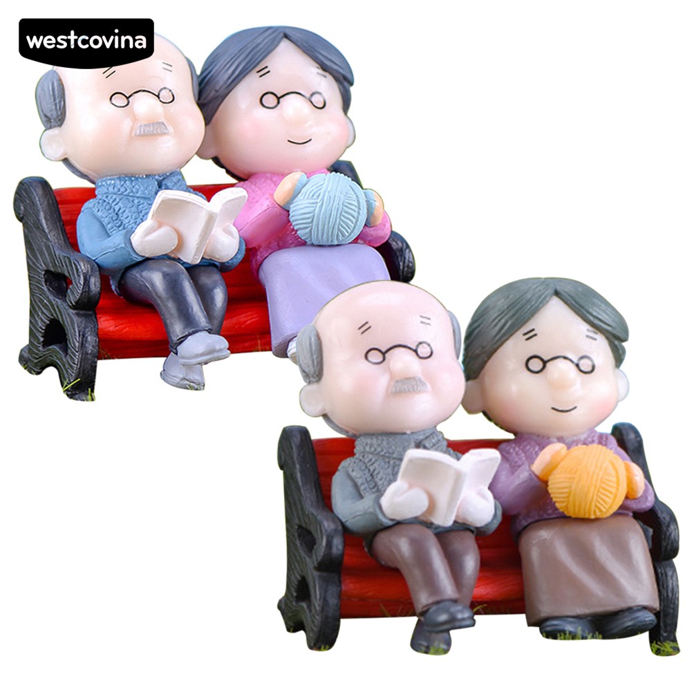 Mô Hình Tượng Ông Bà Trang Trí Sân Vườn