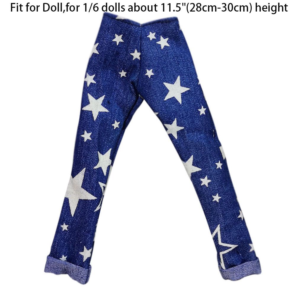 Quần jean dài 11.5&quot; nhiều màu sắc thời trang dành cho búp bê tỉ lệ 1 / 6