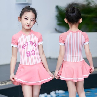 ✥▥2021 đồ bơi trẻ em mới cô gái váy một mảnh phong cách nhỏ, vừa và lớn trẻ em dễ thương công chúa em bé chống nắng thiế