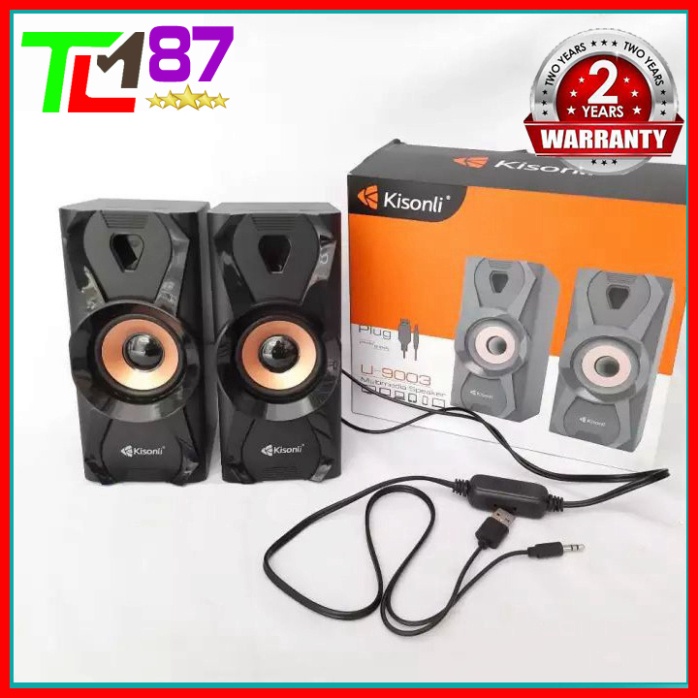 Loa Máy Vi Tính PC Laptop Để Bàn Cao Cấp 2.0 KISONLI U 9003 - Loa Nghe Nhạc Mini Có Dây