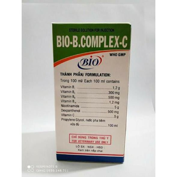 [Mã PET50K giảm Giảm 10% - Tối đa 50K đơn từ 250K] BIO BCOMPLEX C CHAI 100ML