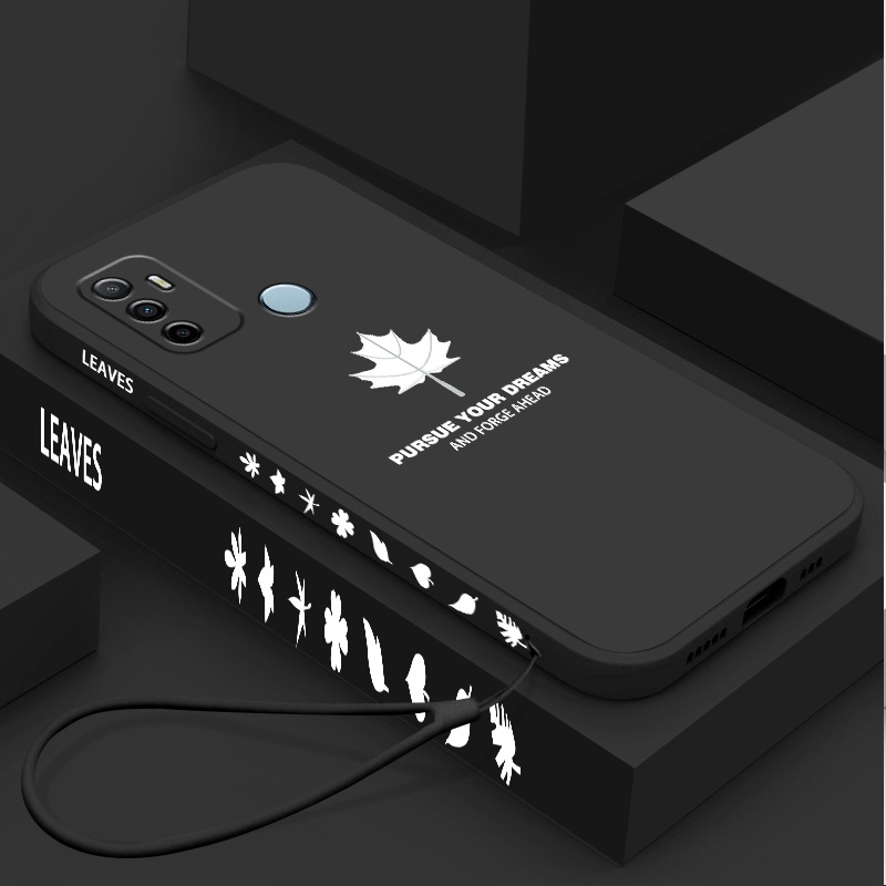 Ốp điện thoại mềm chống sốc có dây đeo cao cấp thời trang cho Oppo A53 A32 2020