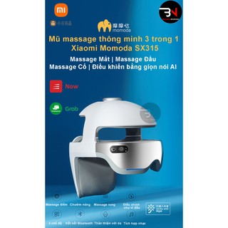 Mũ massage thông minh Xiaomi Momoda SX315 massage đầu, cổ, mắt kết hợp, kết nối app, điều khiển giọng nói, tích hợp nhạc
