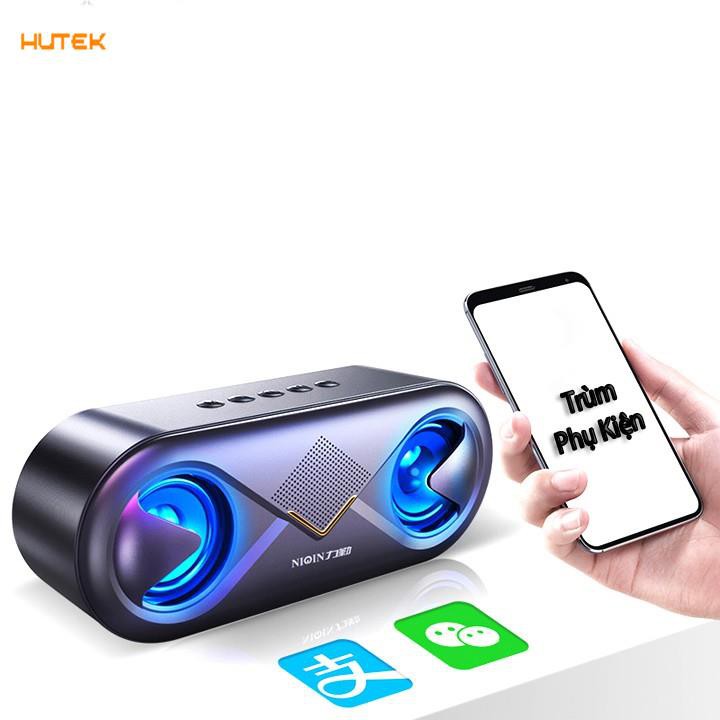 Loa bluetooth không dây mini cầm tay di dộng S6 bass căng đèn LED nhấp nháy theo nhạc