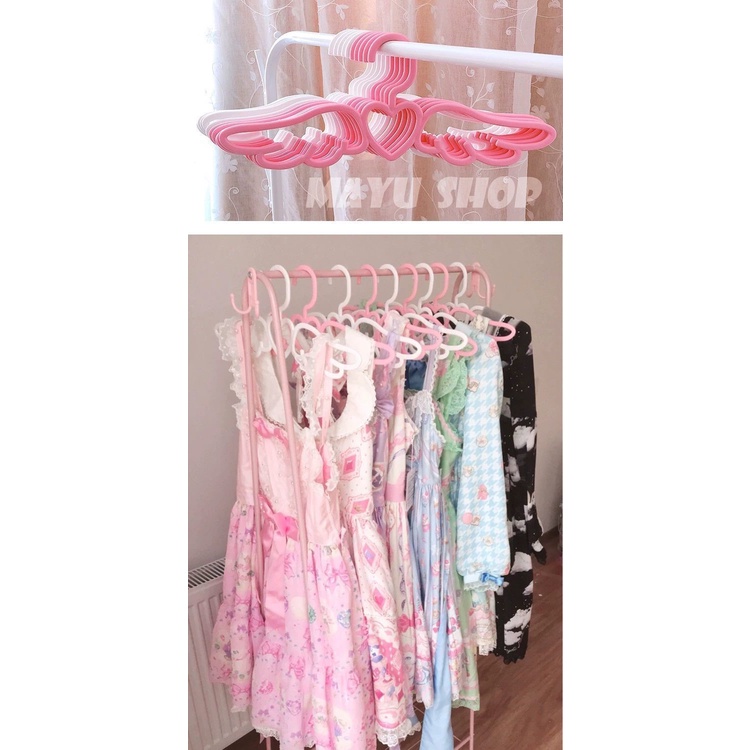 Móc treo lolita mắc áo trái tim cánh thiên thần