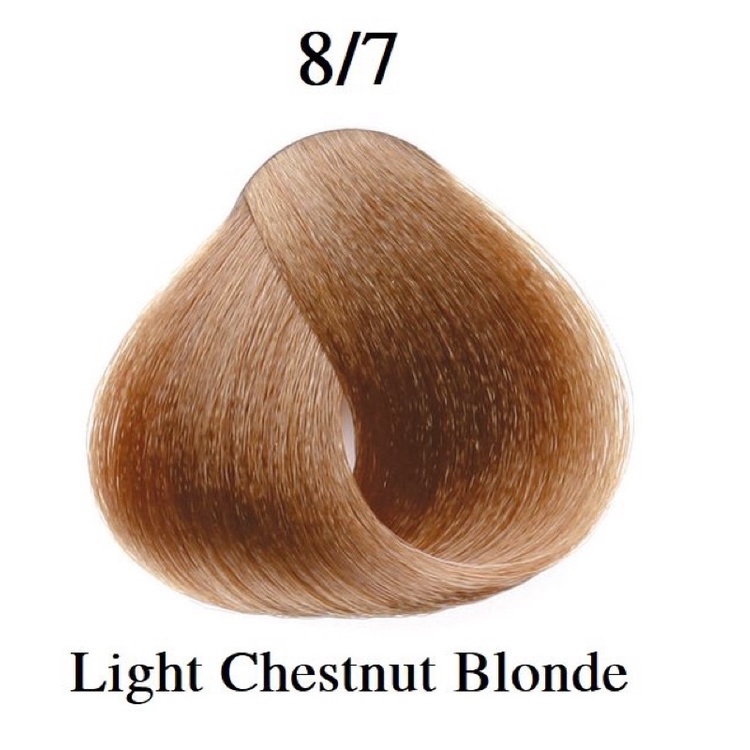 Kem Nhuộm Tóc Màu Hạt Dẻ Sáng 8.7 Tự Nhuộm Tại Nhà Light Chestnut Hair Dye Cream