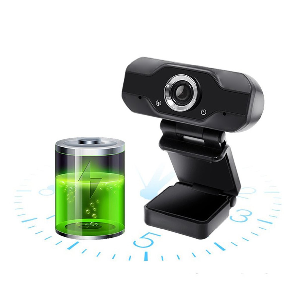 Webcam 1080p Hd Màu Trắng Tự Động Tích Hợp Micro Hỗ Trợ Giảng Dạy