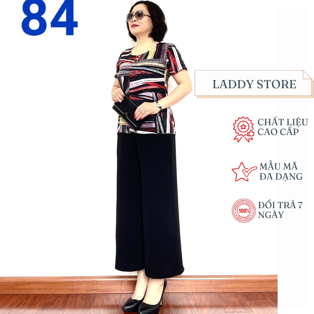 Bộ Đồ Phối Áo Lụa Hàn Châu Quần Đũi Cao Cấp Siêu mềm Siêu mát 84- Laddy store