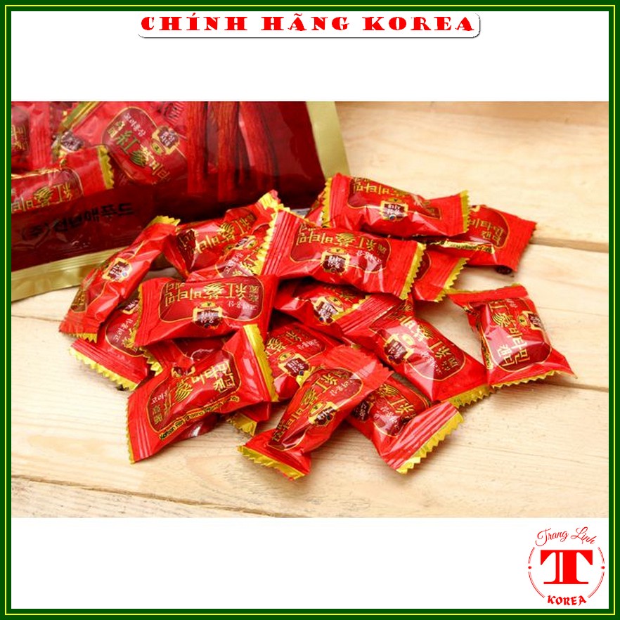 Kẹo hồng sâm hàn quốc, gói 200gr - Kẹo sâm cứng chính hãng Korea, tranglinh