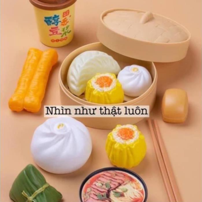 Bộ đồ chơi nấu ăn 84 chi tiết - Bánh bao , dimsum , há cảo , pizza đầy đủ phụ kiện làm bếp.