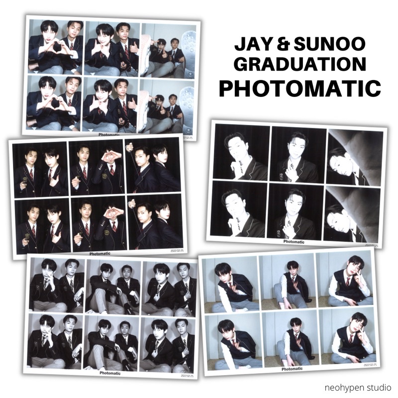 Jay & SUNOO Bộ Đồng Phục Lễ Tốt Nghiệp / HANLIM Làm Bằng Thủ Công