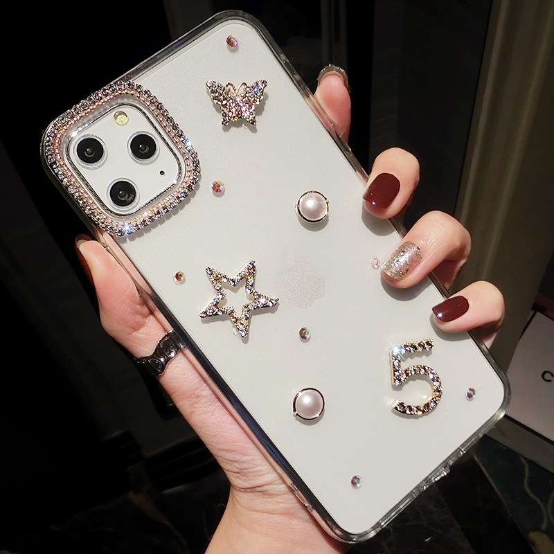 Ốp Điện Thoại Trong Suốt Đính Đá Hình Bướm Lấp Lánh Cho Iphone 11 Pro Max X Xr Xs Max 6 6s 7 8 Plus Se 2020 Se2 11 | BigBuy360 - bigbuy360.vn