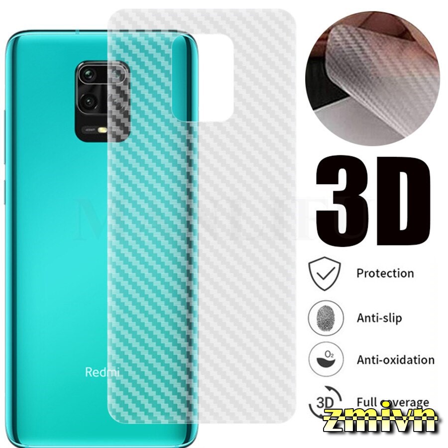Miếng dán Carbon mặt lưng Xiaomi Redmi note 9s