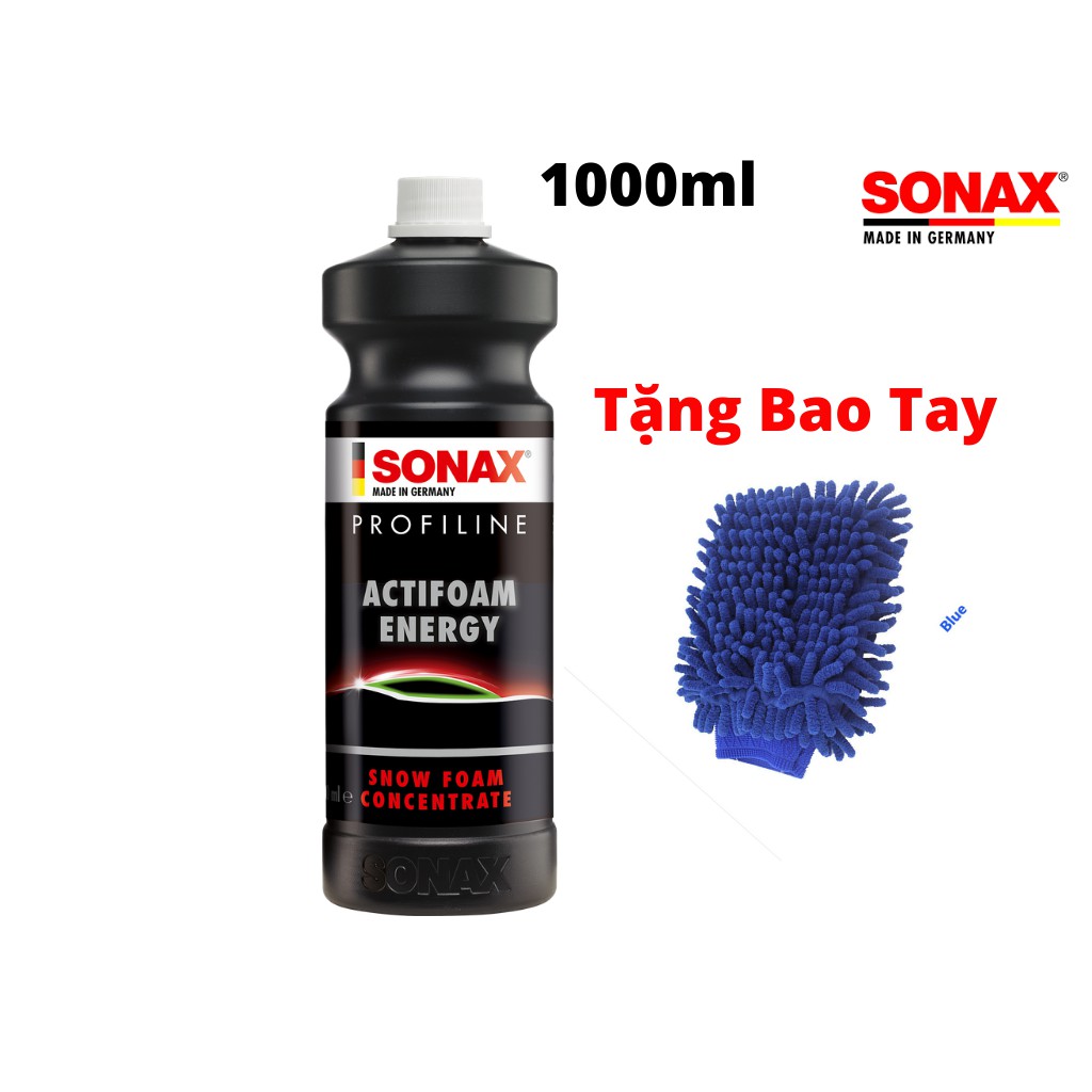 Nước rửa và làm sạch xe siêu bọt Sonax Profiline Active Foam Energy 1L Tặng Bao Tay Rửa Xe