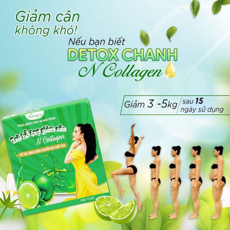 Trà Chanh Giảm Cân N Collagen Chính Hãng