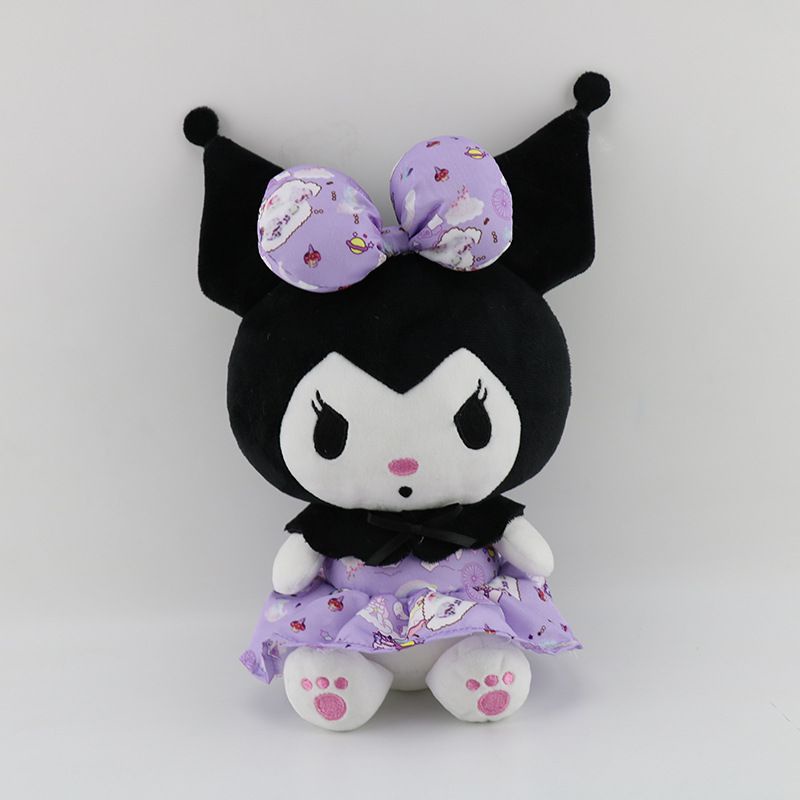 Đồ chơi nhồi bông Hình Kuromi 25cm Mềm Mại Đáng Yêu Làm Quà Tặng Sinh Nhật Cho Bé