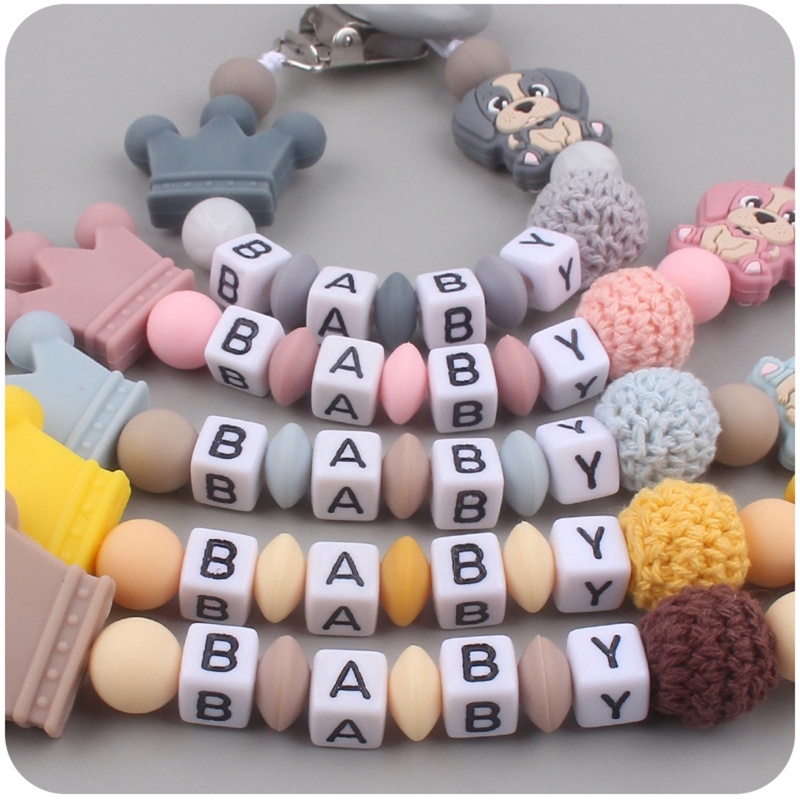 Bộ Đồ Chơi Ngậm Nướu Bằng Silicone Đính Hạt Dành Cho Trẻ Em