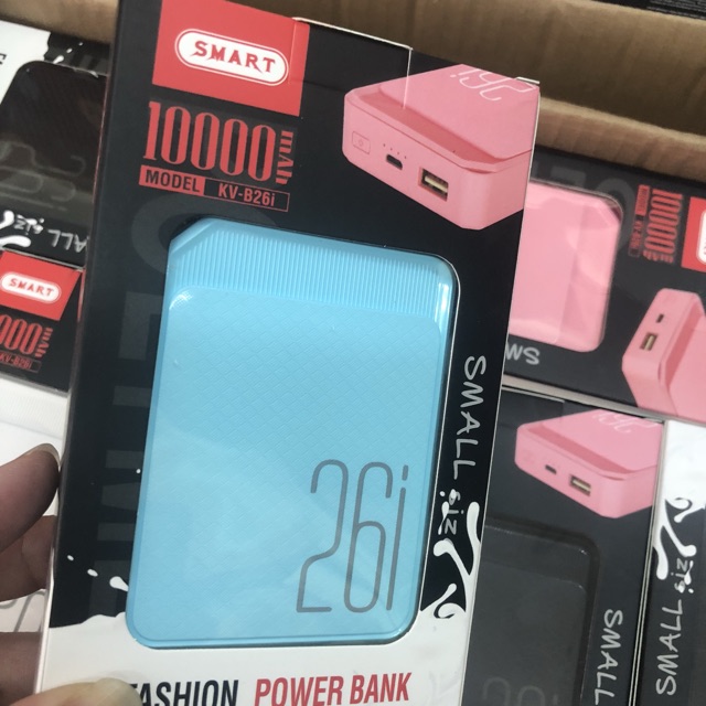 Sạc dự phòng mini 10000mah B26i chính hãng