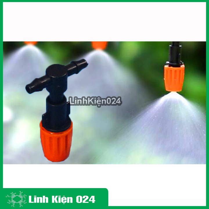 Đầu Béc Phun Sương Tưới Cây Bằng Nhựa 1 Cửa - Chữ T (Phun Ngoài Trời)