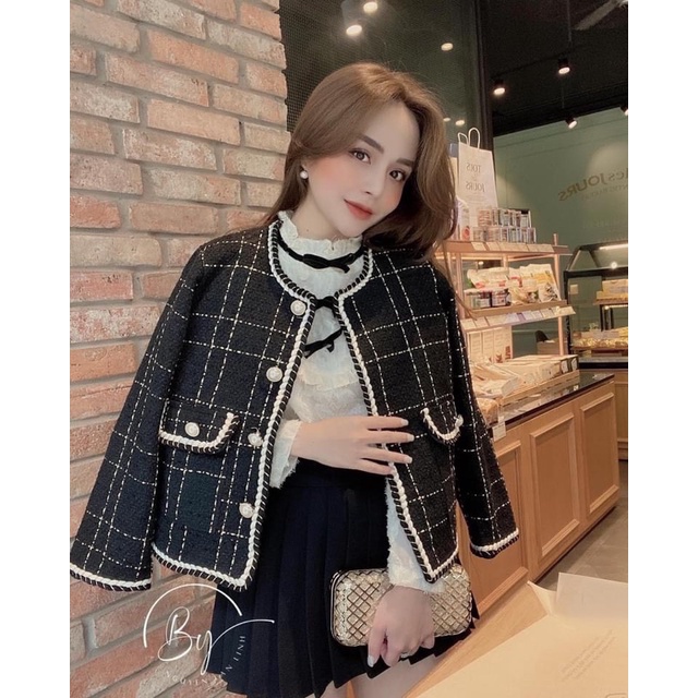 Áo Khoác Dạ Dáng Ngắn Viền Thừng Siêu Xinh Có Ảnh Thật Kèm Video | BigBuy360 - bigbuy360.vn