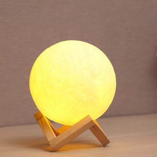 Đèn ngủ thiết kế hình mặt trăng 3D chất lượng cao
