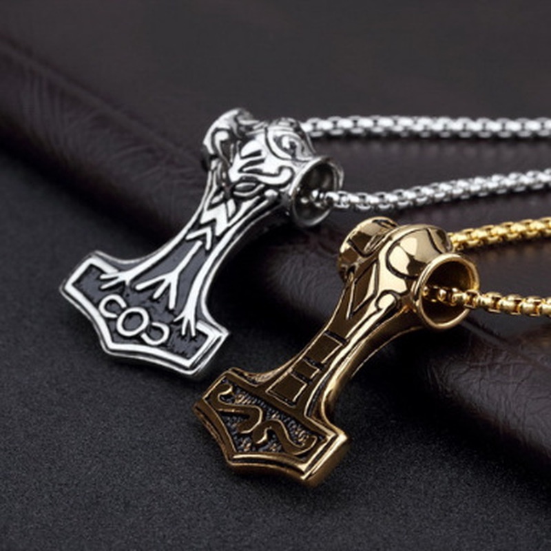 Mặt Vòng cổ Hình Chiếc Búa Của Thần Thor Bắc Âu