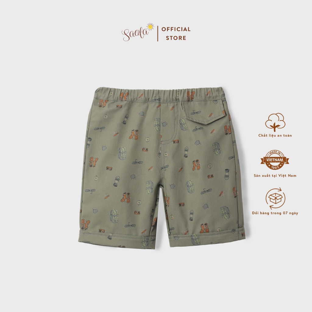 Quần Short Kaki Họa Tiết Cho Bé Trai - DELODIN PANTS - PAL011 - SAOLA  KIDS CLOTHING