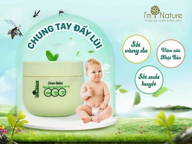 KEM MUỖI ORAN BABY I'M NATURE (Hàng chính hãng).