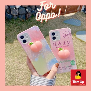 <Order10ngày> Ốp trái đào silicone For Oppo A52/A72/A92/A92s/A3s/A5s/A5 2020/A9 2020 /A31/A32/A53/F9/reno3/reno2F