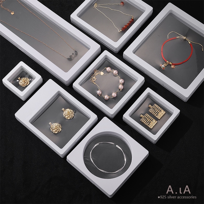 █diy゜14k●1 Cái°Hộp Đựng Trang Sức Bằng PE Trong Suốt Mạ Vàng 14k diy