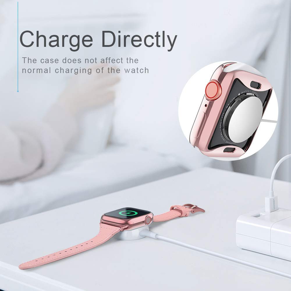 Ốp bảo vệ đồng hồ bằng silicon mềm nhiều màu cho Apple Watch iWatch Series 5/4/3/2/1 38mm 40mm 42mm 44mm