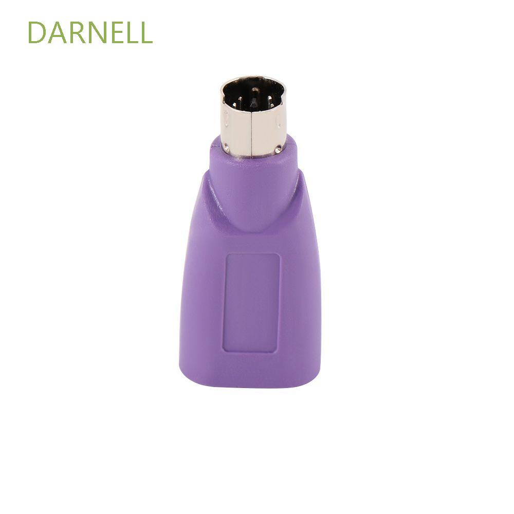 Đầu chuyển đổi DARNELL Min PS2 từ cổng USB sang cổng USB màu tím bền bỉ cho bàn phím và chuột máy tính
