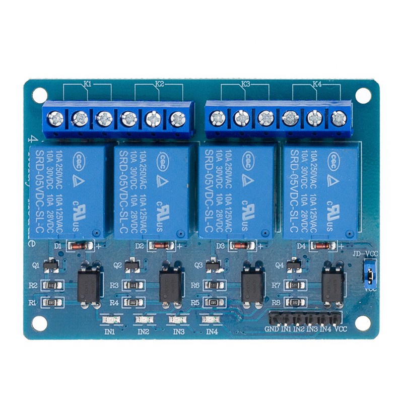 Mô Đun Rơ Le 1 2 4 8 Kênh 5V Chuyên Dụng Mô Đun Rơ Le 1 2 4 8 Chiều Cho ARDUINO