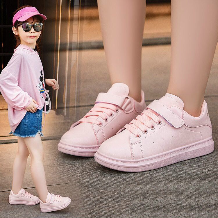 Giày Thể Thao Basic Chất Da Mềm Cho Bé