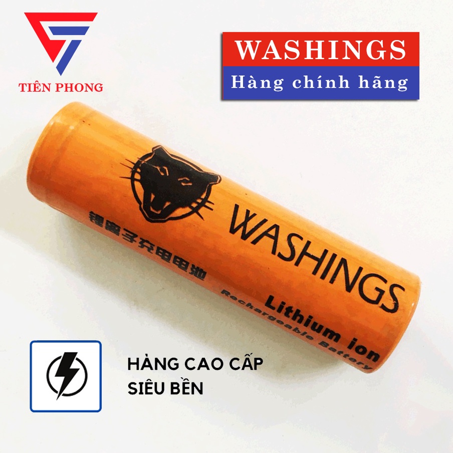 1 Viên Pin Washings 2800mAh 4.2V Li 18650 (Vàng) Lithium ion Chính Hãng