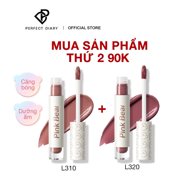 Son Kem Pink Bear Sáng Bóng Lâu Trôi 2.5g