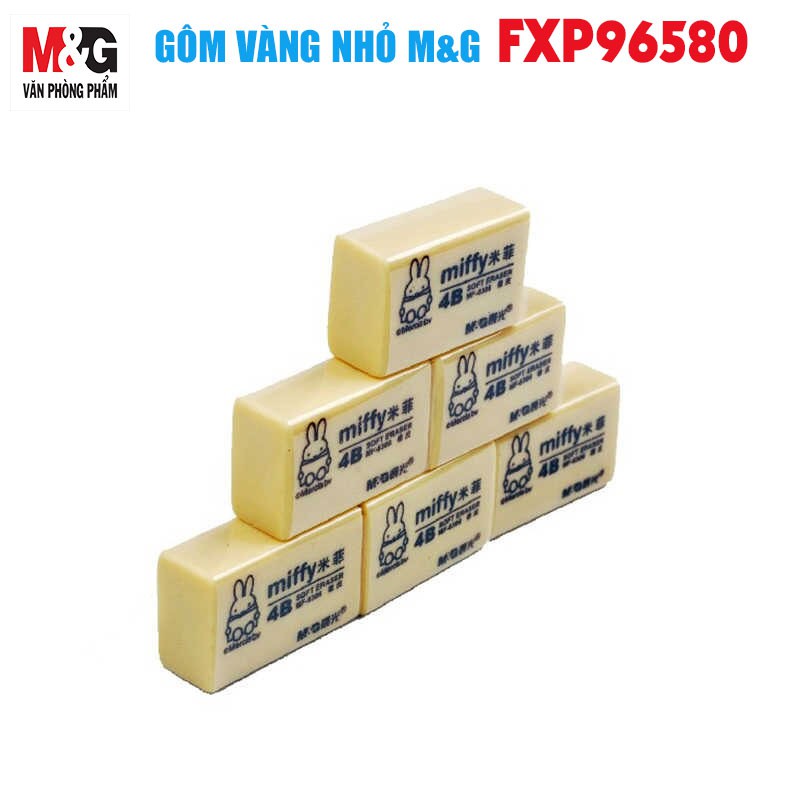 Gôm M&amp;G Mify 4B màu vàng nhỏ FXP96580