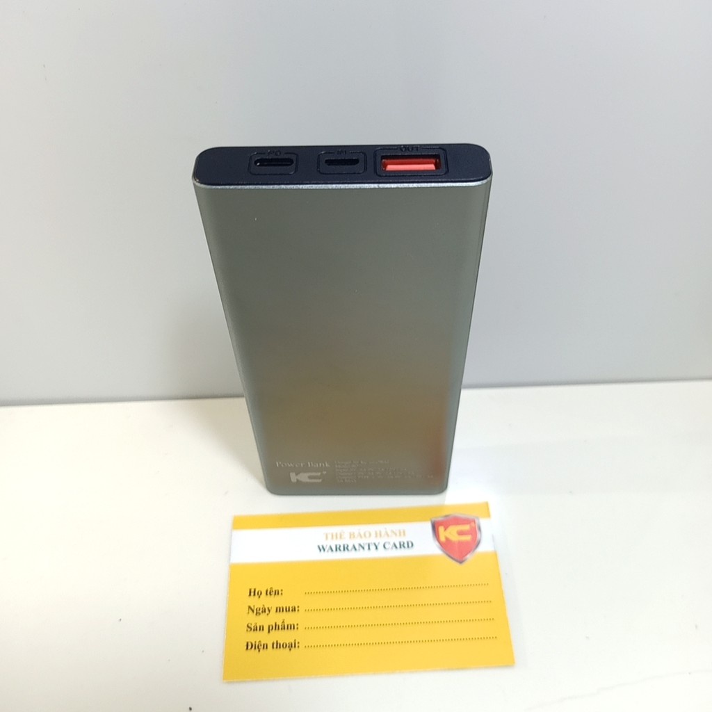 Pin sạc dự phòng 10000 mAh B07 KC chính hãng, hỗ trợ sạc nhanh bảo hành 3 tháng