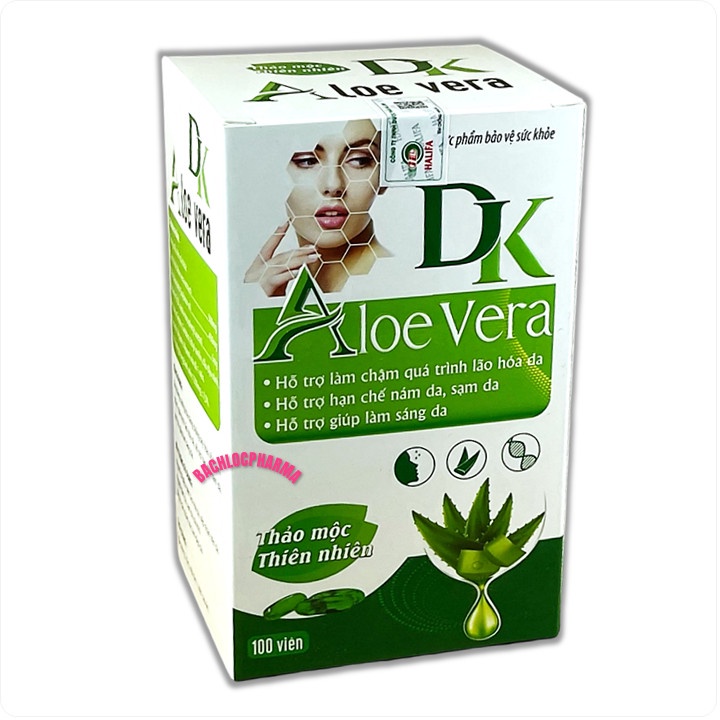Viên Uống Aloe Vera Giúp tăng cường khả năng chống oxy hóa, làm chậm lão hóa da, hỗ trợ hạn chế nám da, giúp làm sáng da