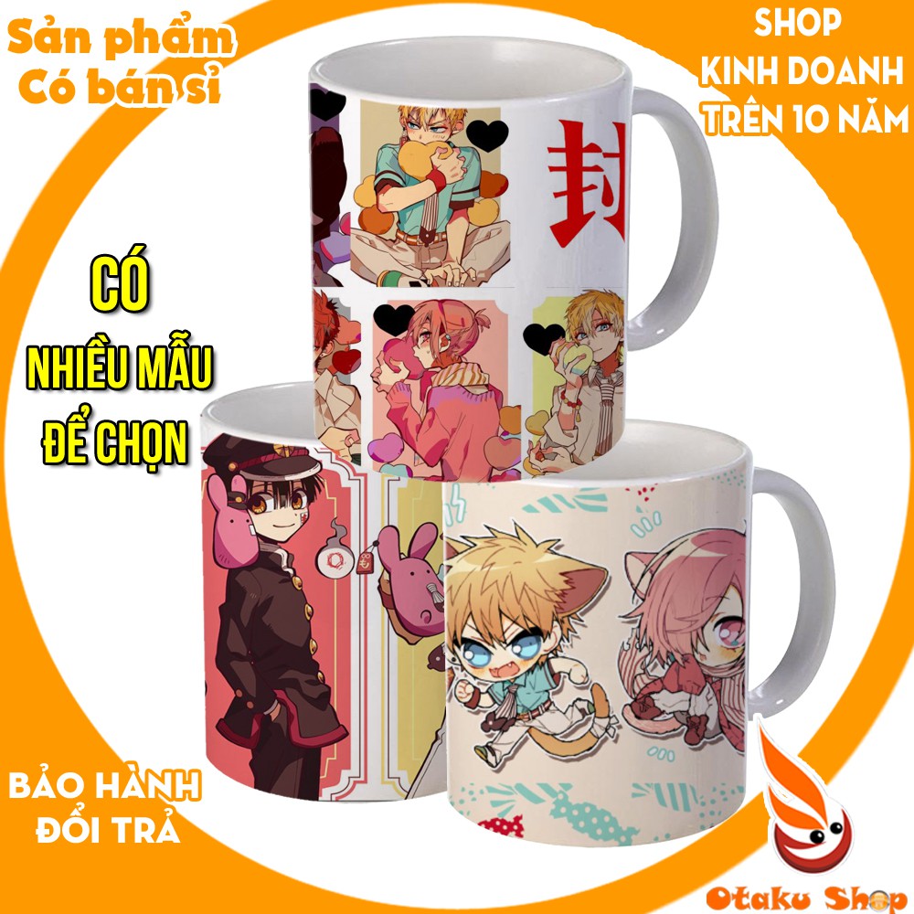 Ly sứ in hình Anime Jibaku Shounen Hanako-kun. Cốc uống nước đẹp làm quà tặng đặc biệt gia trị và ý nghĩa