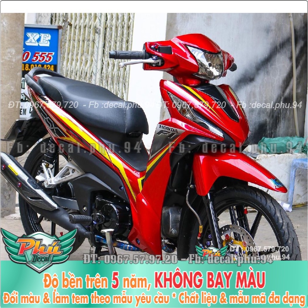 Tem Rời Wawe RSX  Fi đỏ đen (K) -1