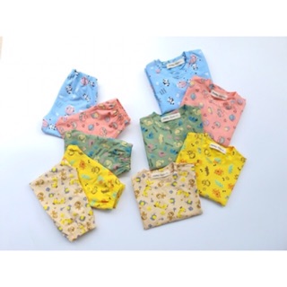 Bộ cotton Minky cạp cao cho bé
