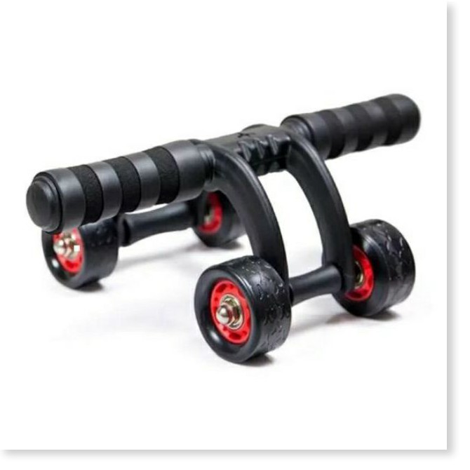 Con Lăn Tập Cơ Bụng 4 Bánh _ AB ROLLER And Push Up Bar (Tặng Kèm Thước Cuộn + Thảm Lót Gối)