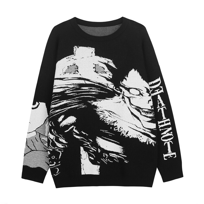 Áo sweater cotton Dệt Kim Phong Cách harajuku Nhật Bản Cổ Điển Cho Nam Mã 2021